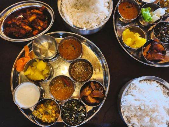 multiple sauces on a plate